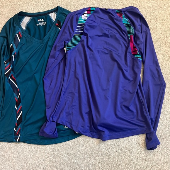 Fila Women's Purple and Teal Tops - Picture 4 of 4